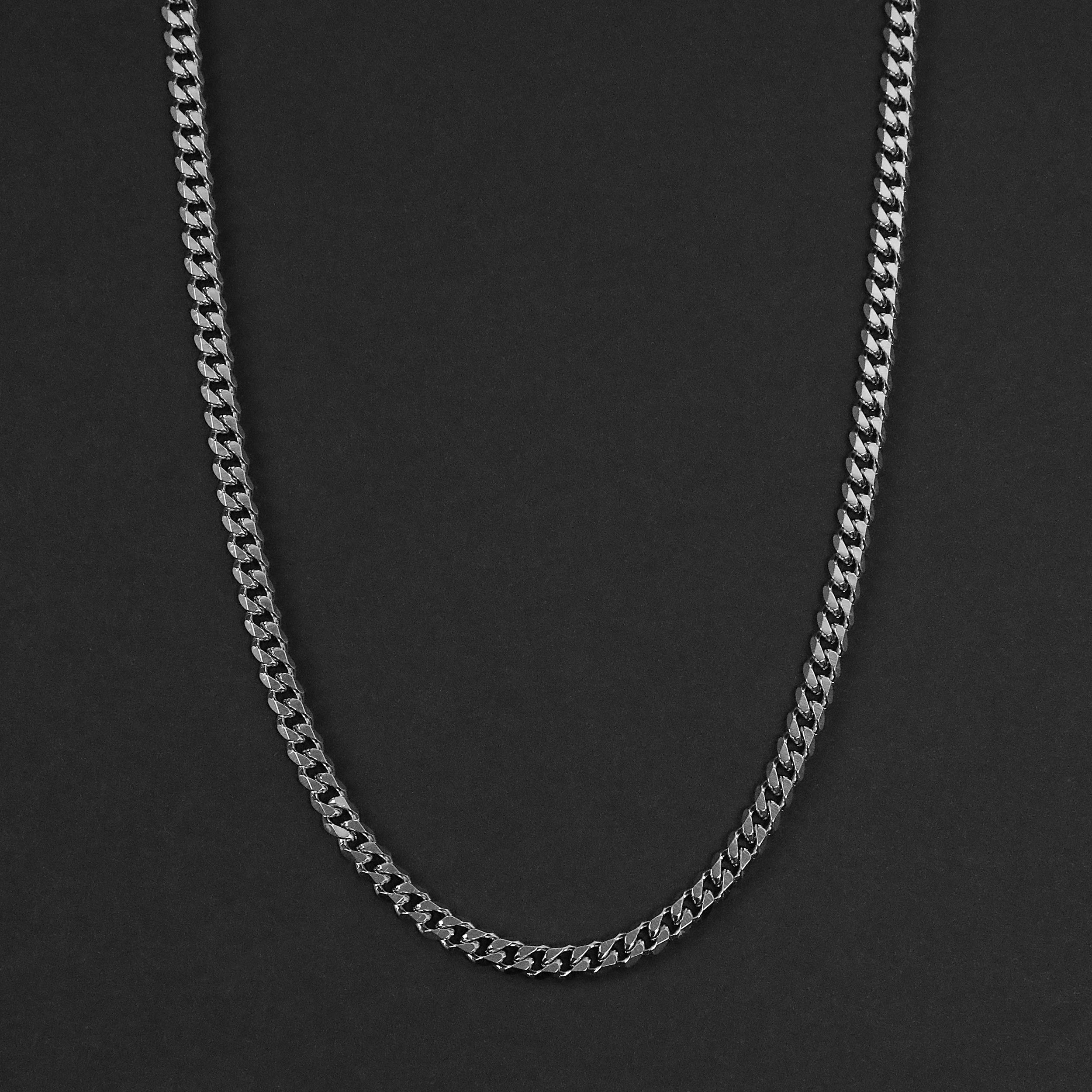 Cuban Chain Necklace - Silver 5mm