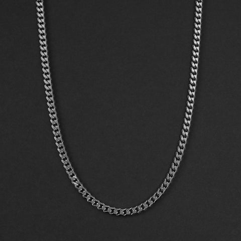 Cuban Chain Necklace - Silver 5mm