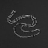 Cuban Chain Necklace - Silver 5mm