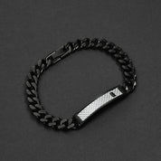 Carbon Fiber Bar Bracelet - Black 9mm