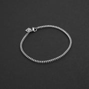 Minimal Franco Chain Bracelet - Silver 2.5mm