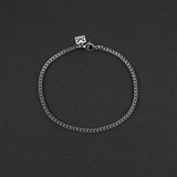 Minimal Franco Chain Bracelet - Silver 2.5mm