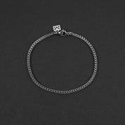 Minimal Franco Chain Bracelet - Silver 2.5mm