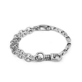 Experiment Chain Bracelet - Matte Silver 12mm