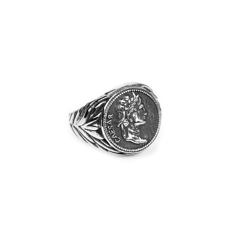 Caesar Signet Ring - Silver