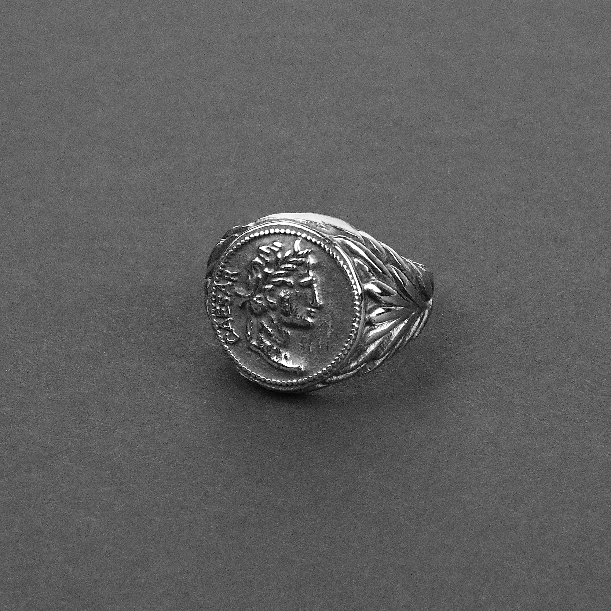 Caesar Signet Ring - Silver