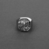 Wolf Signet Ring - Silver