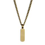 Minimal Bar Necklace - Gold