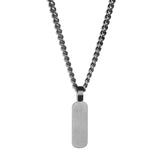 Minimal Bar Necklace - Silver