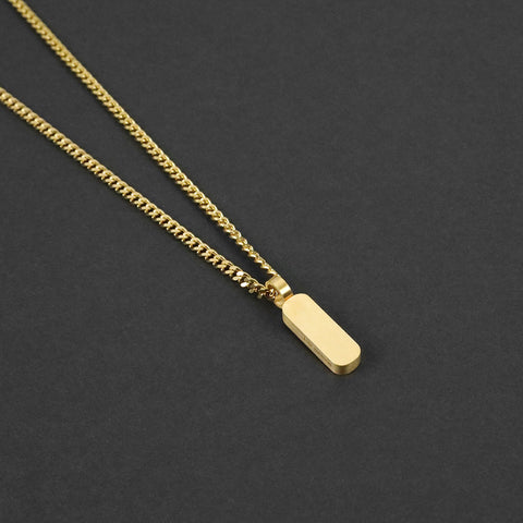 Minimal Bar Necklace - Gold