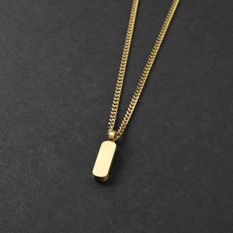 Minimal Bar Necklace - Gold