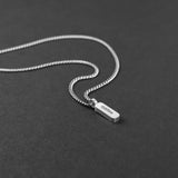 Minimal Bar Necklace - Silver