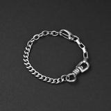 Project Chain Bracelet - Matte Silver 12mm