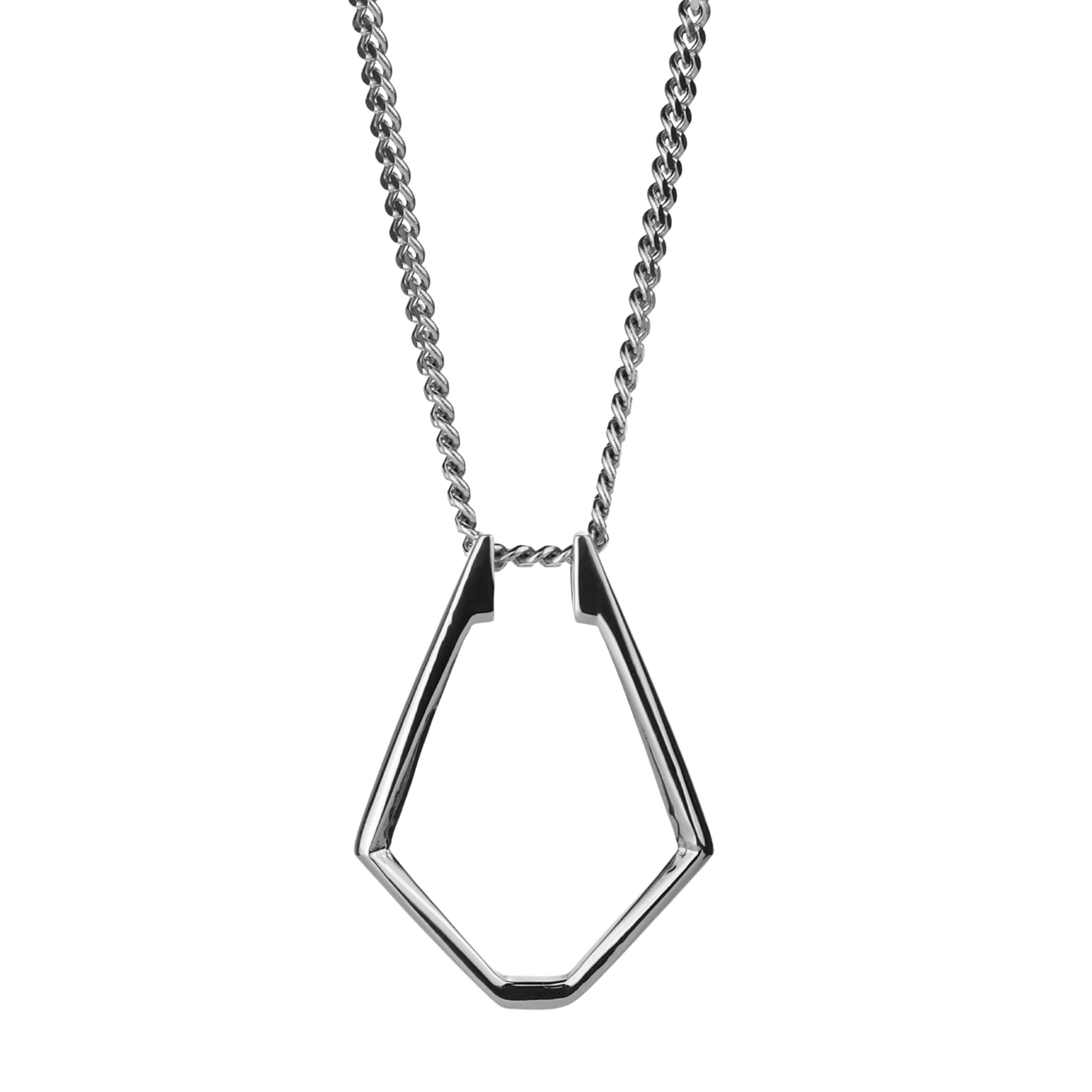 Ring Holder Necklace - Silver