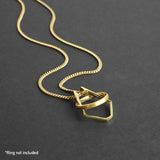 Ring Holder Necklace - Gold