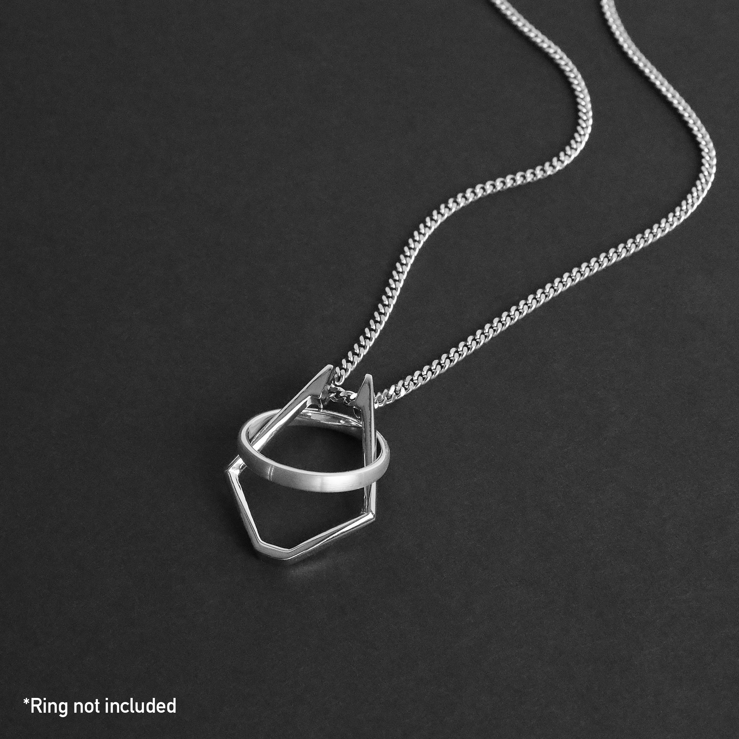 Ring Holder Necklace - Silver