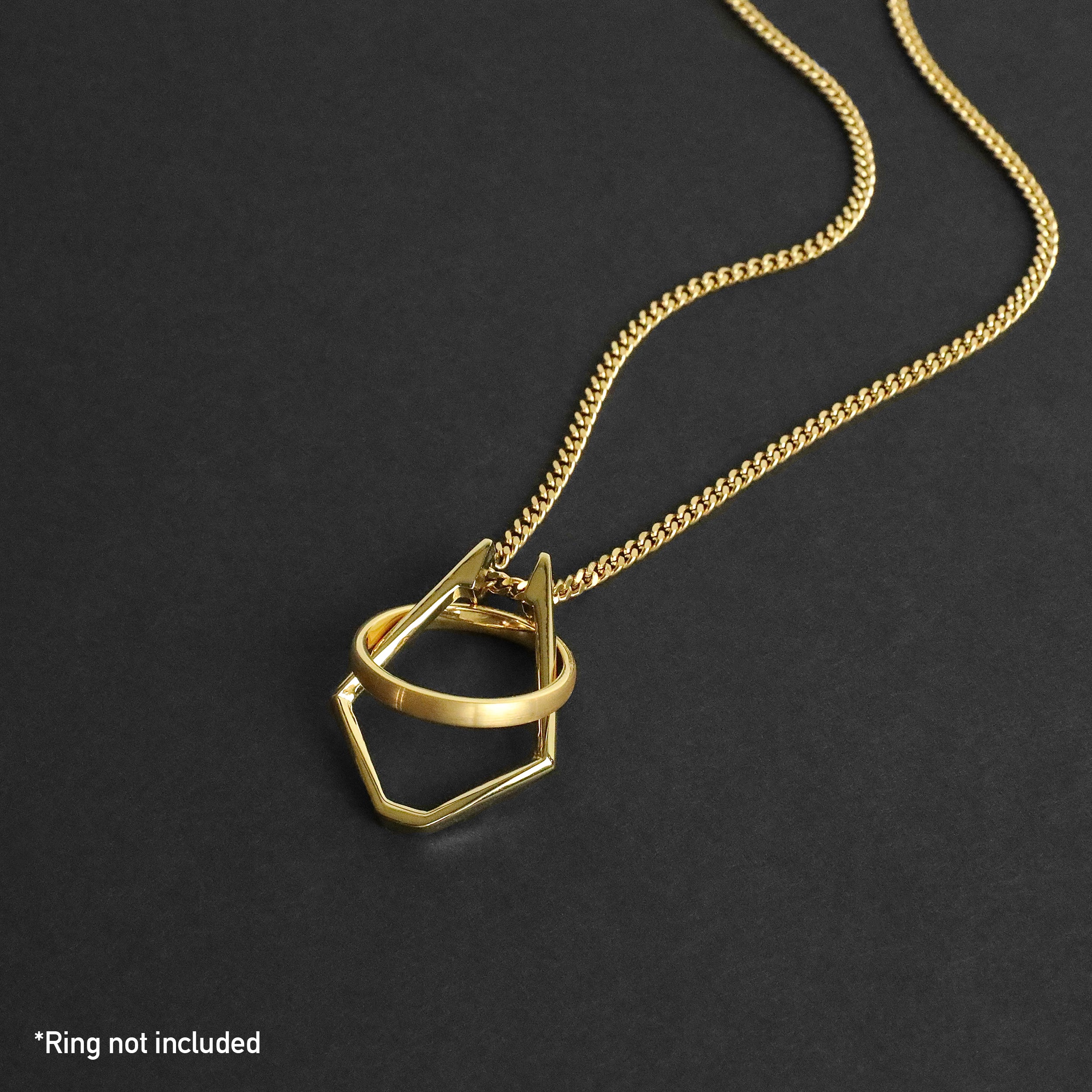 Ring Holder Necklace - Gold