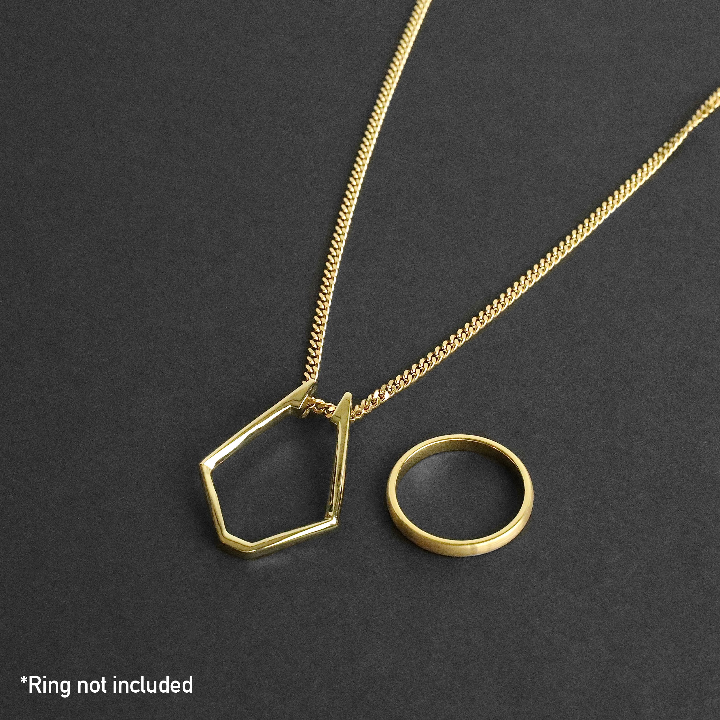 Ring Holder Necklace - Gold