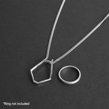 Ring Holder Necklace - Silver