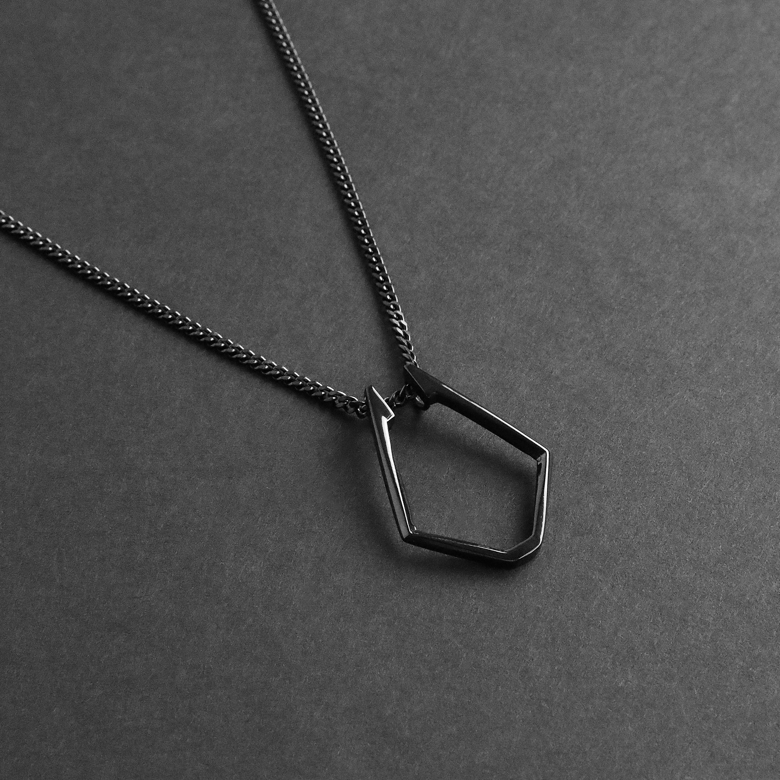 Ring Holder Necklace - Black