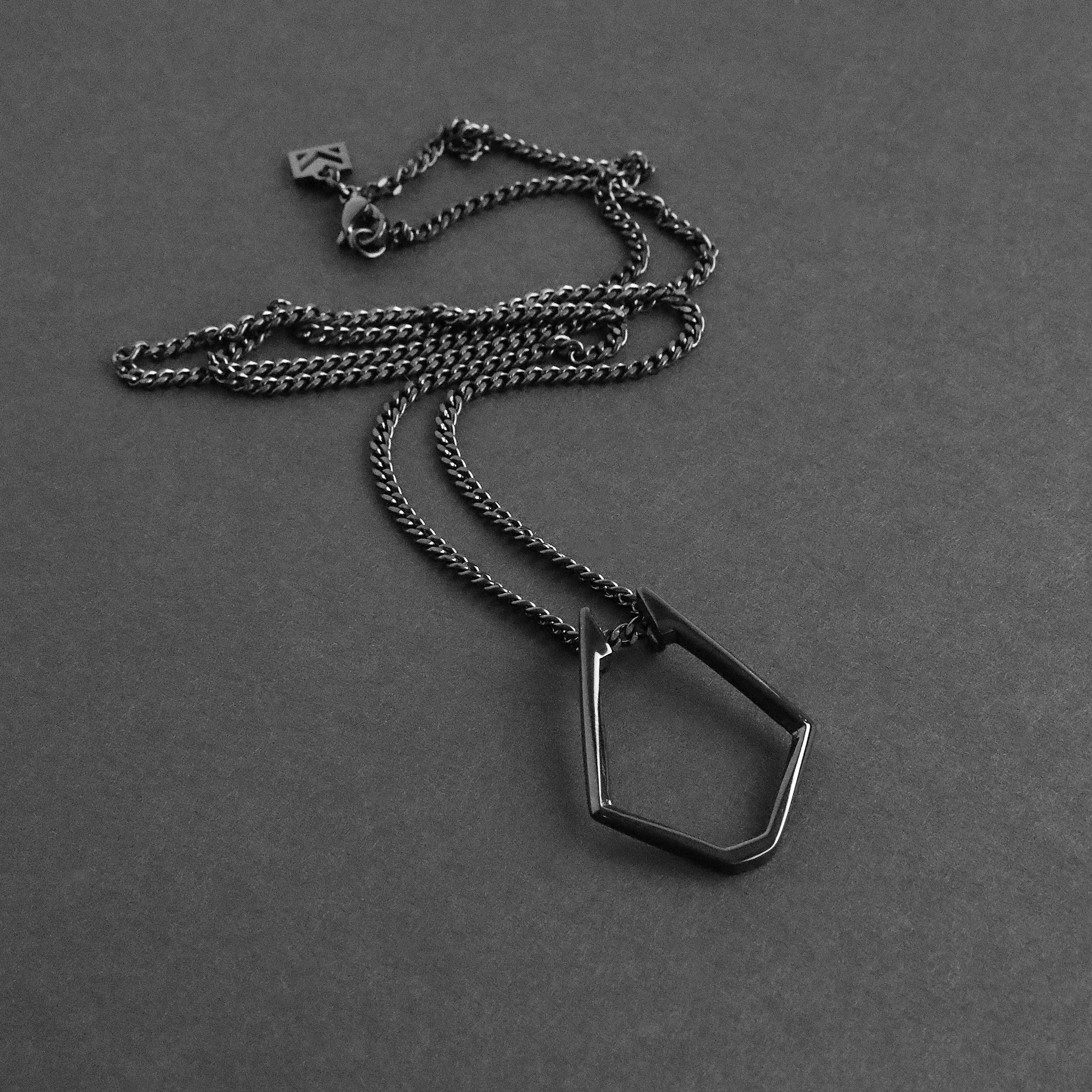 Ring Holder Necklace - Black