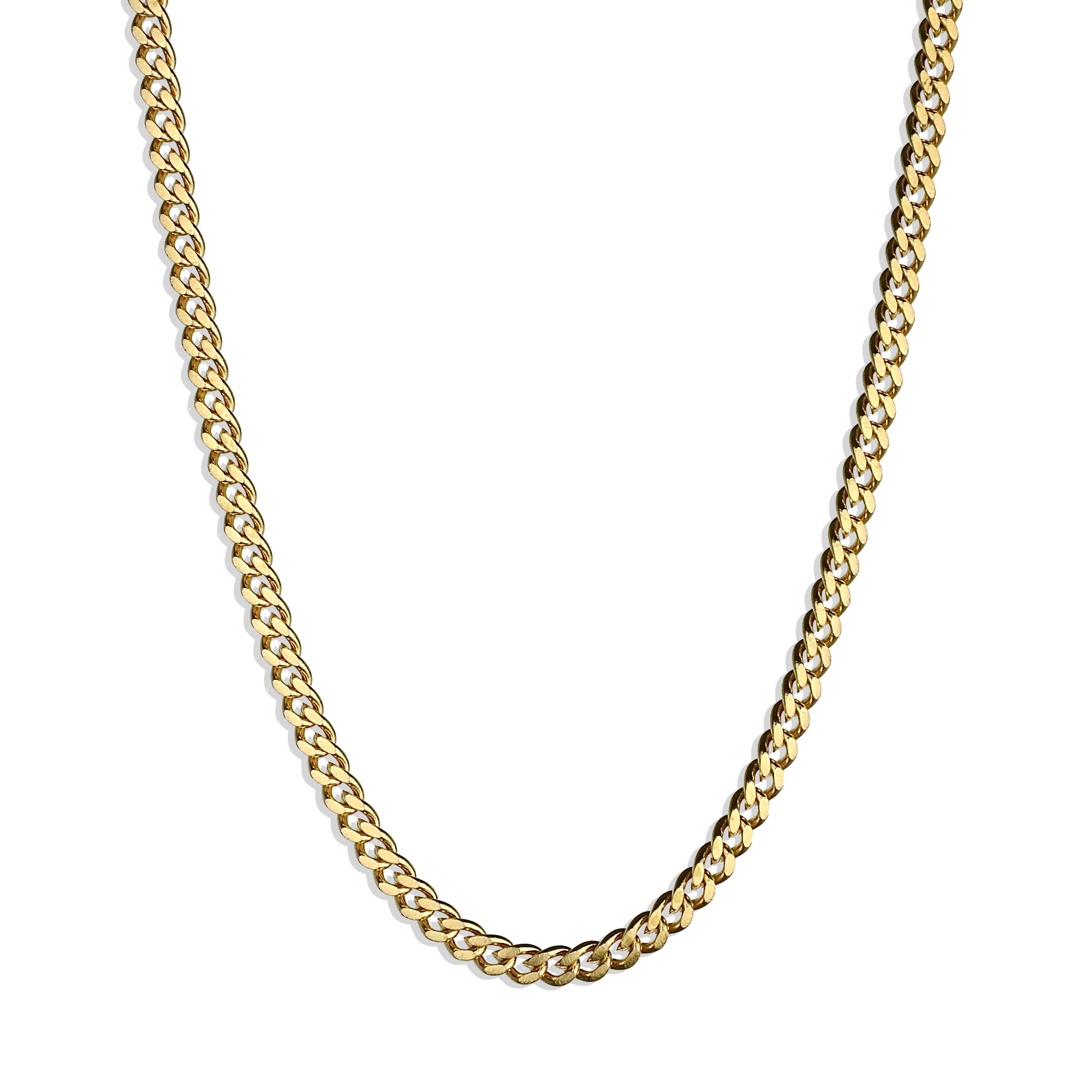 Cuban Chain Necklace - Gold 3mm