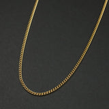 Cuban Chain Necklace - Gold 3mm