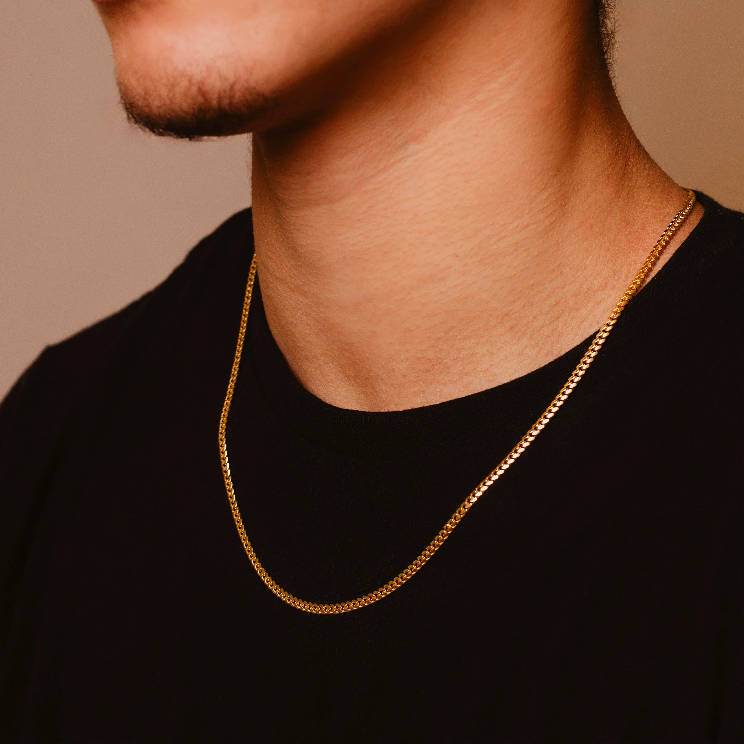 Cuban Chain Necklace - Gold 3mm