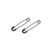 Safety Pin Earring - Black