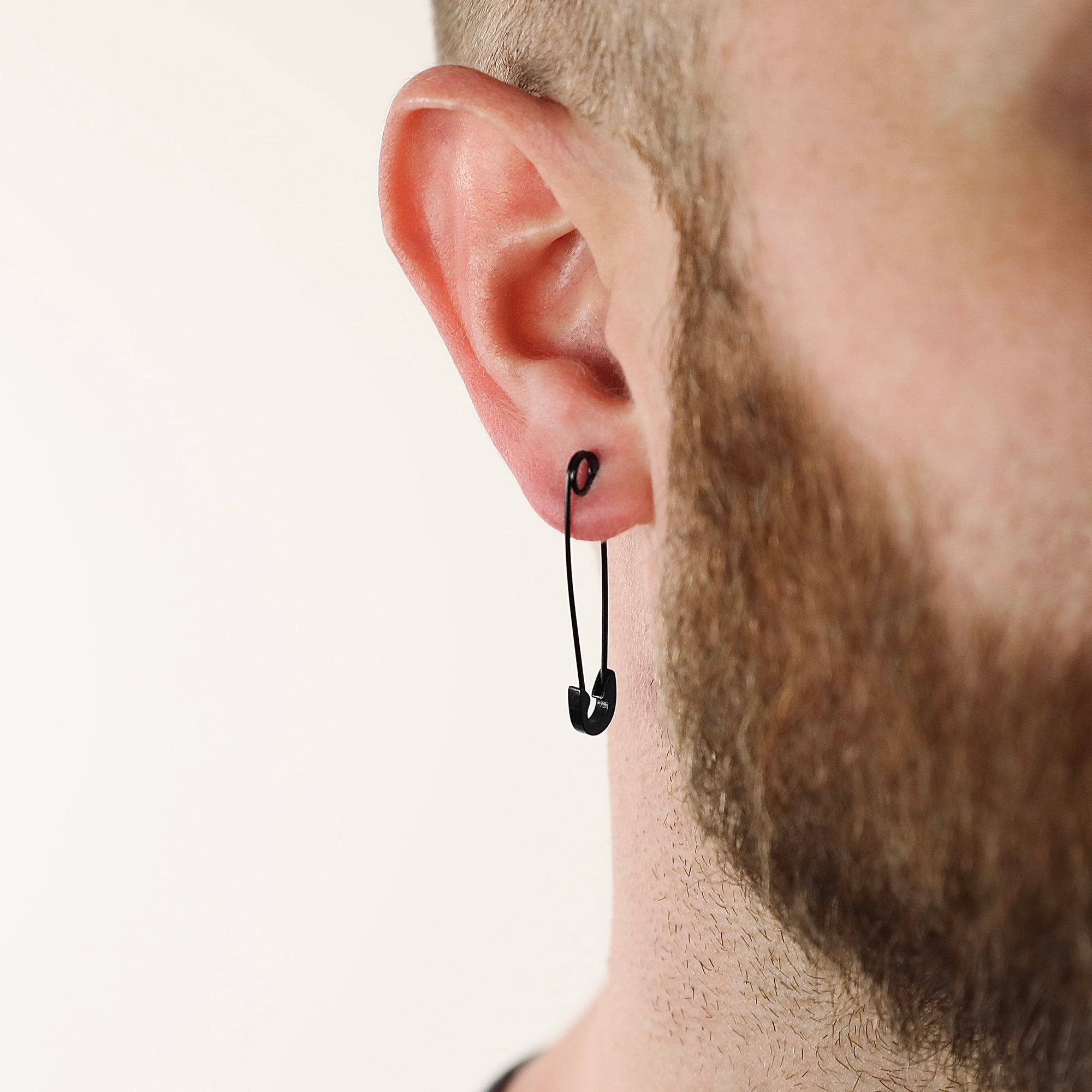 Givenchy Silver Safety Pin Earrings for Men | Lyst