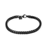 Classic Franco Chain Bracelet - Black 5mm