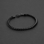 Classic Franco Chain Bracelet - Black 5mm