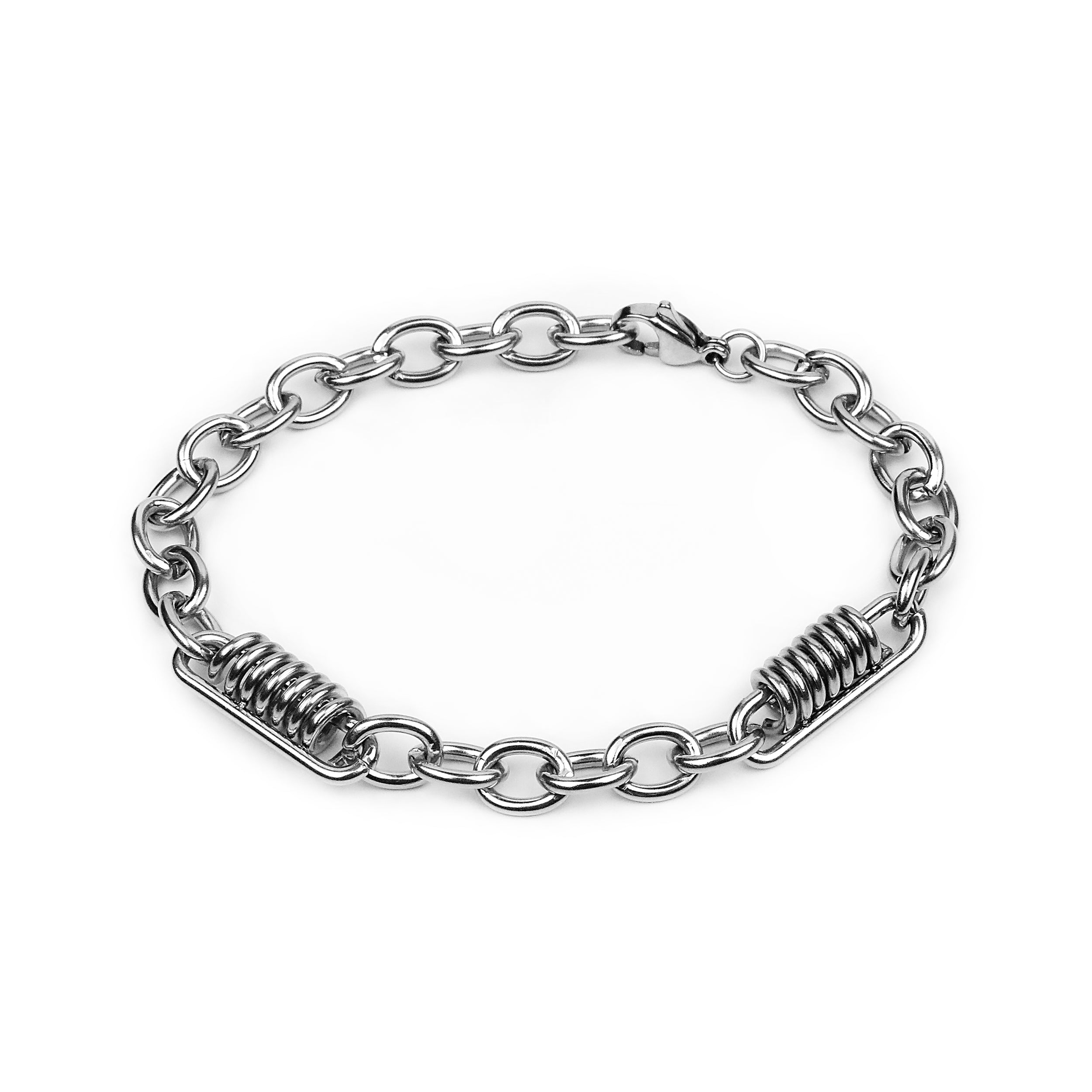 Glitch Chain Bracelet - Silver 7mm