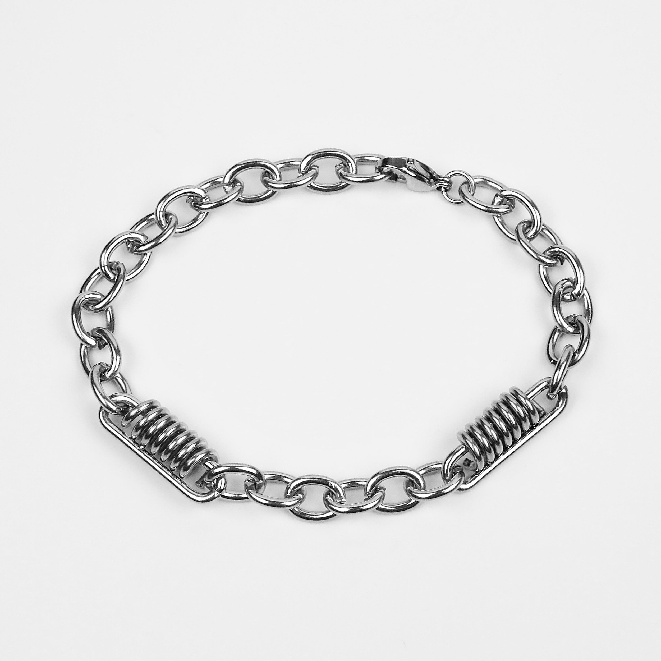 Glitch Chain Bracelet - Silver 7mm