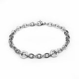 Hex Chain Bracelet - Silver 6mm