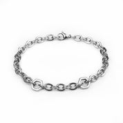 Hex Chain Bracelet - Silver 6mm