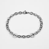 Hex Chain Bracelet - Silver 6mm