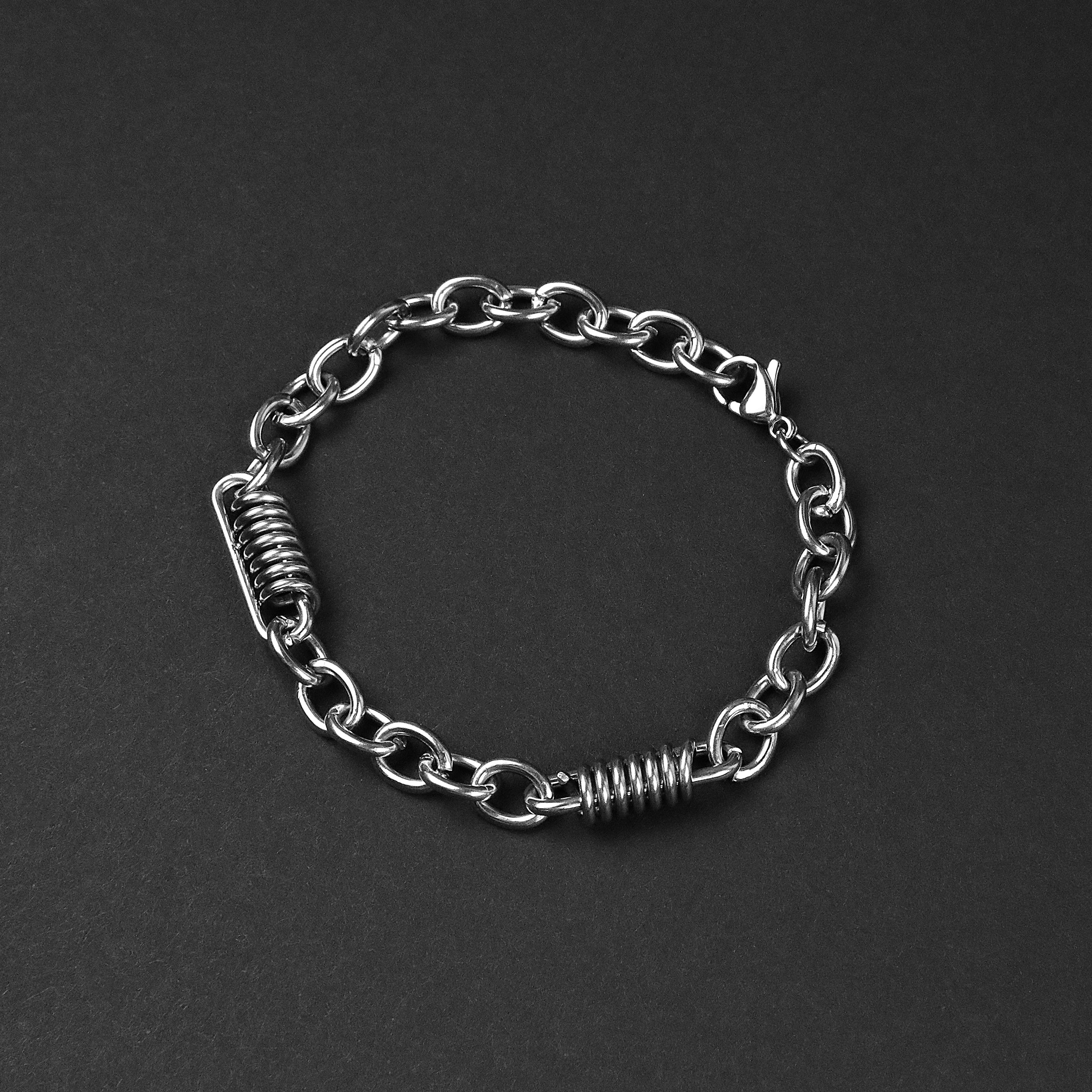 Glitch Chain Bracelet - Silver 7mm
