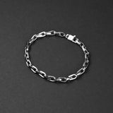 Horseshoe Link Chain Bracelet - Silver 5mm