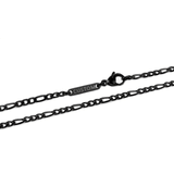Personalized Figaro Chain - Black 3mm