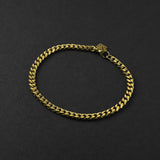 Cuban Chain Bracelet - Gold 5mm