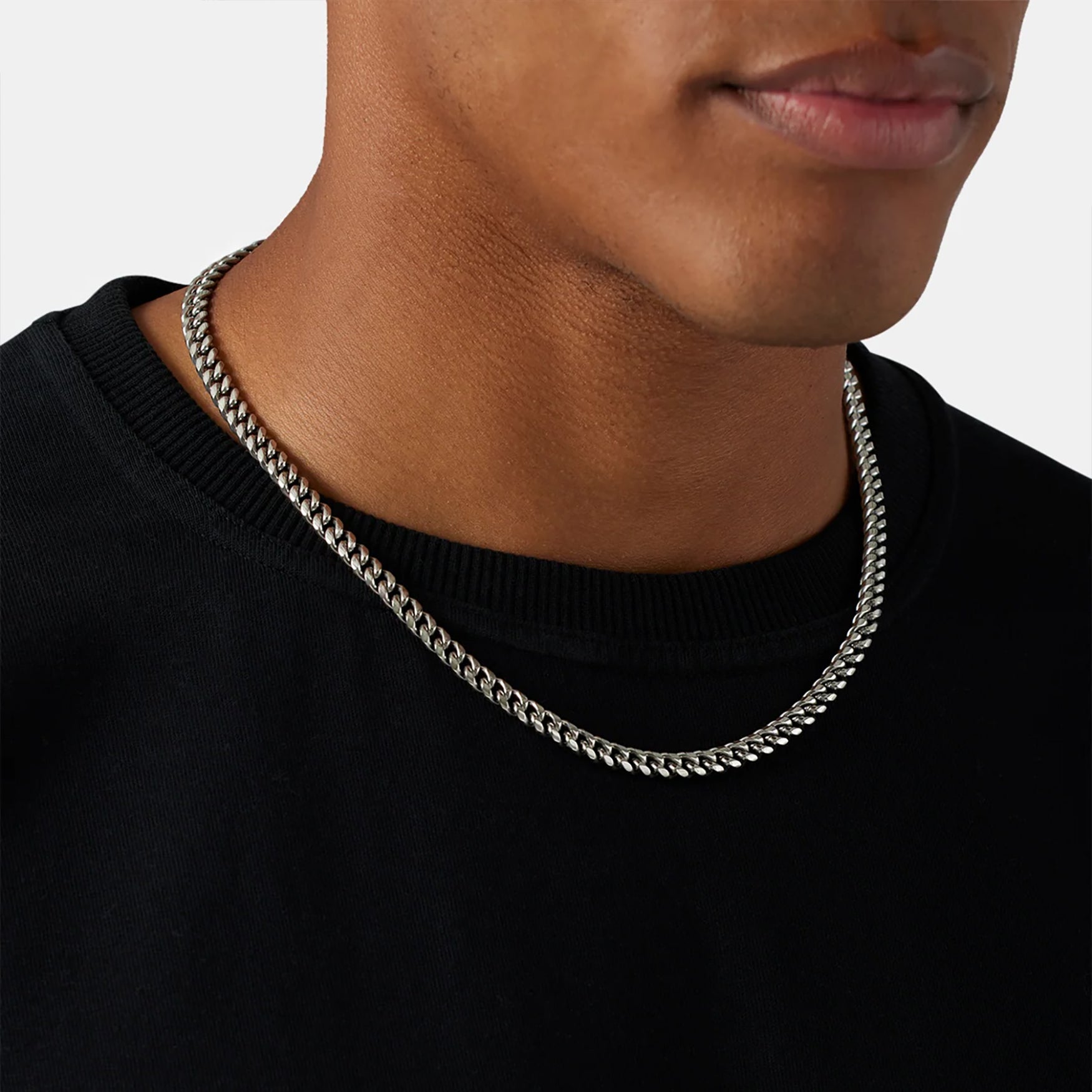 Cuban Chain Necklace - Silver 5mm