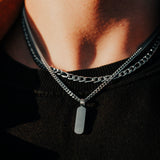 Minimal Bar Necklace - Silver