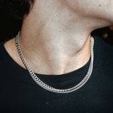 Cuban Accent Chain x Infinity - Silver 5mm