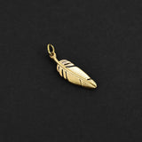 Feather Amulet - Gold