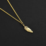 Feather Amulet - Gold