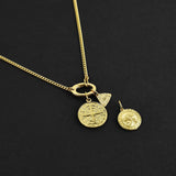 Nazar Triangle Amulet - Gold