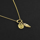 Feather Amulet - Gold
