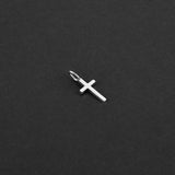 Mini Cross Keeper Amulet - Silver