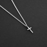 Mini Cross Keeper Amulet - Silver